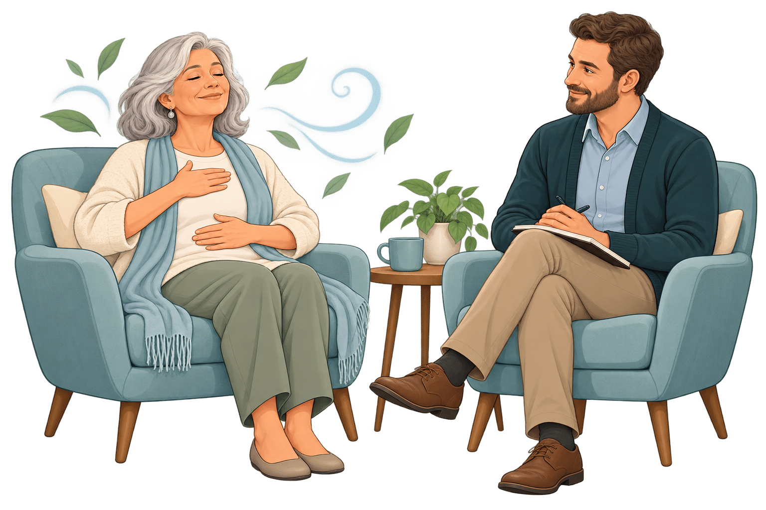 Breathing and grounding therapy session-2