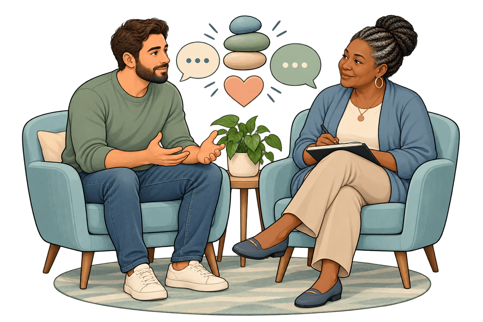 Coping skills counseling conversation-1