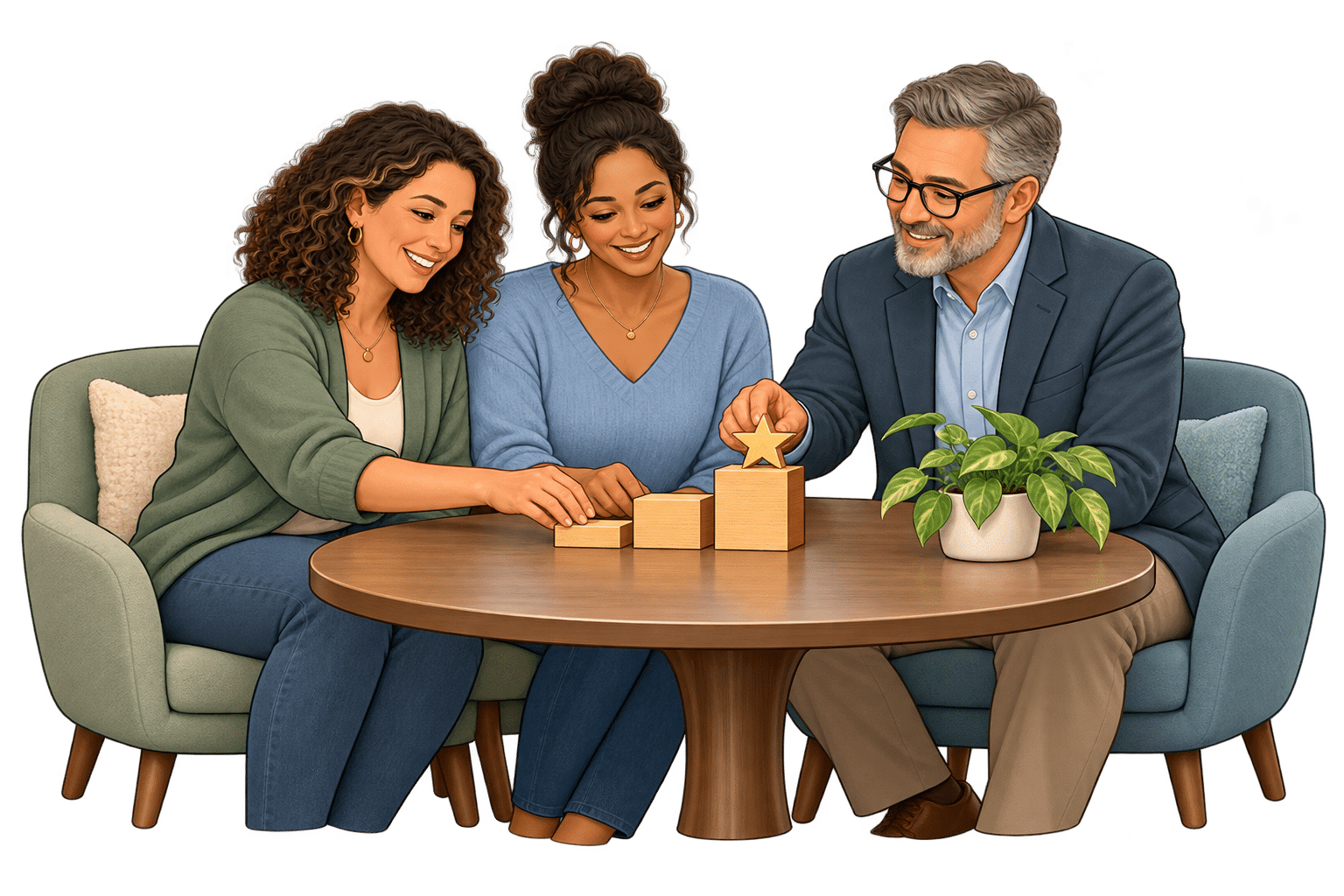 Therapist and couple building relationship goals-3
